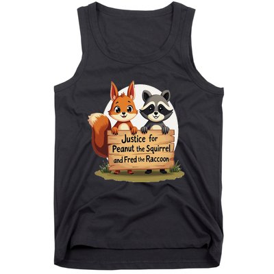 Justice For Peanut The Squirrel And Fred The Raccoon Gift Tank Top