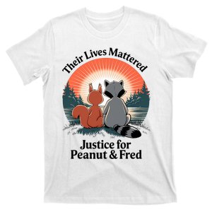 Justice For Peanut The Squirrel Justice For Fred The Raccoon Trending Design T-Shirt