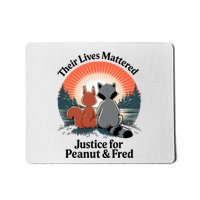 Justice For Peanut The Squirrel Justice For Fred The Raccoon Trending Design Mousepad