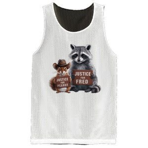 Justice For Peanut The Squirrel Justice For Fred The Raccoon Mesh Reversible Basketball Jersey Tank