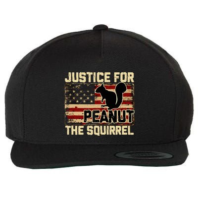 Justice For Peanut The Squirrel Peanut Squirrel Wool Snapback Cap