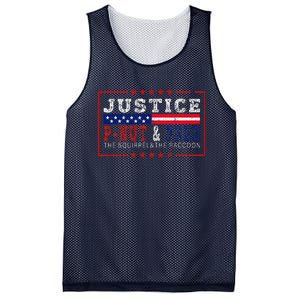 Justice For Pnut And Fred The Squirrel And Peanut Justice Mesh Reversible Basketball Jersey Tank