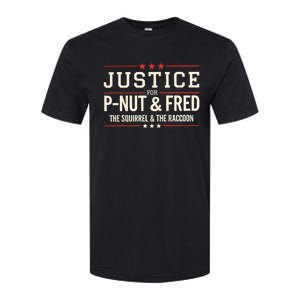 Justice For Pnut And Fred The Squirrel Peanut Justice Softstyle CVC T-Shirt