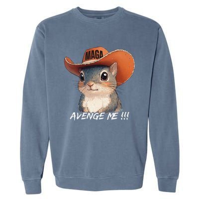 Justice For Peanut The Squirrel Wanted Garment-Dyed Sweatshirt