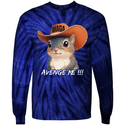 Justice For Peanut The Squirrel Wanted Tie-Dye Long Sleeve Shirt