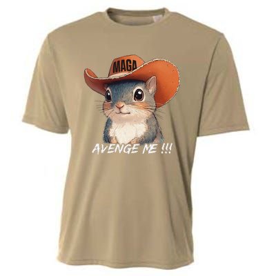 Justice For Peanut The Squirrel Wanted Cooling Performance Crew T-Shirt