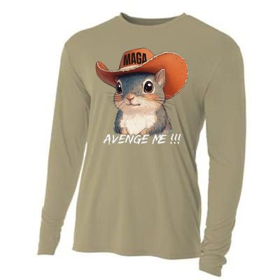 Justice For Peanut The Squirrel Wanted Cooling Performance Long Sleeve Crew