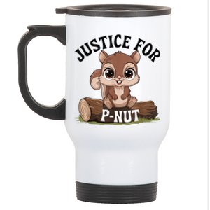 Justice For Pnut Special Squirrel. Pnut Justice Stainless Steel Travel Mug