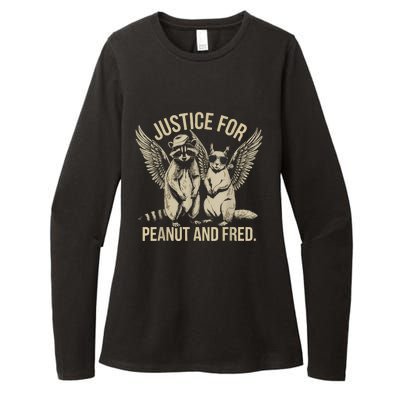 Justice For Peanut And Fred Peanut Squirrel Fred Raccoon Womens CVC Long Sleeve Shirt