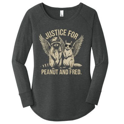 Justice For Peanut And Fred Peanut Squirrel Fred Raccoon Women's Perfect Tri Tunic Long Sleeve Shirt