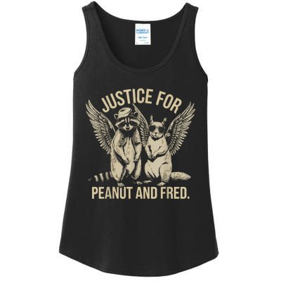 Justice For Peanut And Fred Peanut Squirrel Fred Raccoon Ladies Essential Tank