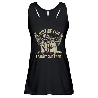 Justice For Peanut And Fred Peanut Squirrel Fred Raccoon Ladies Essential Flowy Tank