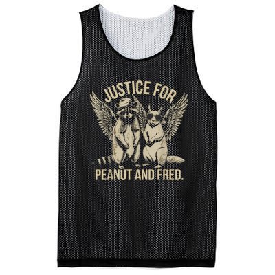 Justice For Peanut And Fred Peanut Squirrel Fred Raccoon Mesh Reversible Basketball Jersey Tank