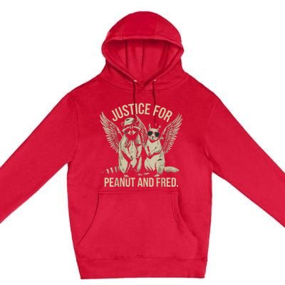 Justice For Peanut And Fred Peanut Squirrel Fred Raccoon Premium Pullover Hoodie