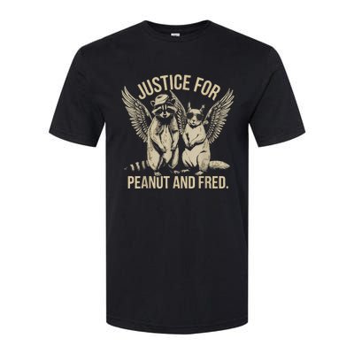 Justice For Peanut And Fred Peanut Squirrel Fred Raccoon Softstyle CVC T-Shirt