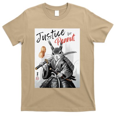 Justice For Peanut Squirrel Japanese Ink Artretro T-Shirt