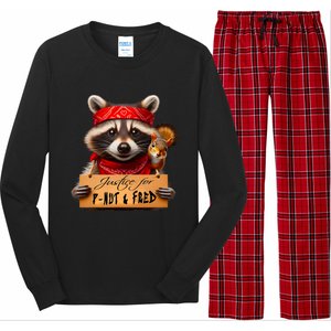 Justice For Peanut The Squirrel Pnut & Fred The Raccoon Long Sleeve Pajama Set