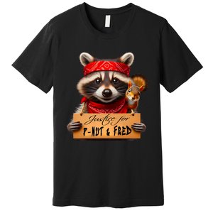 Justice For Peanut The Squirrel Pnut & Fred The Raccoon Premium T-Shirt