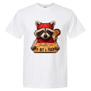 Justice For Peanut The Squirrel Pnut & Fred The Raccoon Garment-Dyed Heavyweight T-Shirt