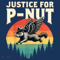 Justice For Peanut Pnut Squirrel Lovers Cowboy Hat Vintage Flat Bill Trucker Hat