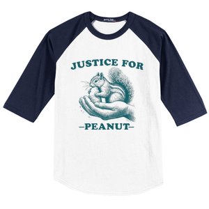 Justice For Peanut The Squirrel Peanut Squirrel Baseball Sleeve Shirt