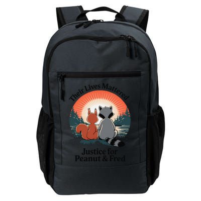 Justice For Peanut The Squirrel Justice For Fred The Raccoon Daily Commute Backpack