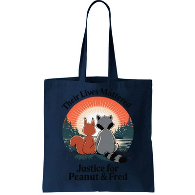 Justice For Peanut The Squirrel Justice For Fred The Raccoon Tote Bag