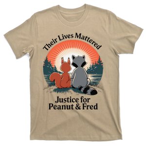 Justice For Peanut The Squirrel Justice For Fred The Raccoon T-Shirt