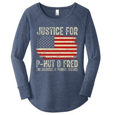 Justice For Pnut And Fred The Squirrel And Peanut Justice Women's Perfect Tri Tunic Long Sleeve Shirt