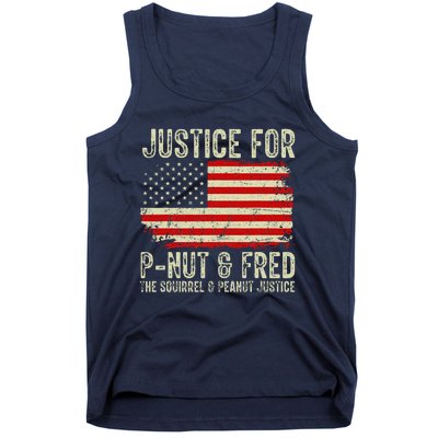 Justice For Pnut And Fred The Squirrel And Peanut Justice Tank Top