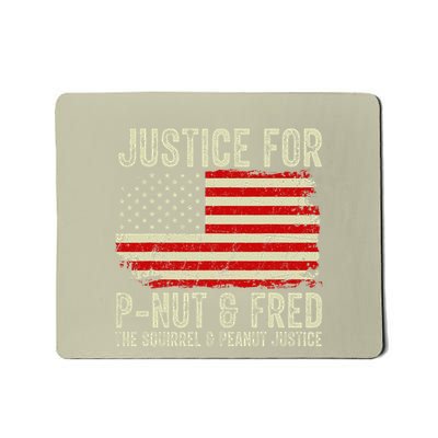 Justice For Pnut And Fred The Squirrel And Peanut Justice Mousepad