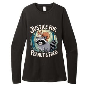 Justice For Peanut The Squirrel And Fred The Raccoon Womens CVC Long Sleeve Shirt