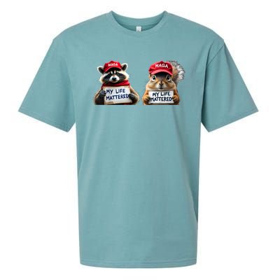 Justice For Peanut The Squirrel And Fred The Raccoon Sueded Cloud Jersey T-Shirt