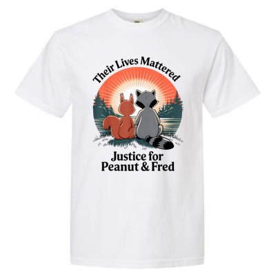 Justice For Peanut The Squirrel Justice For Fred The Raccoon Garment-Dyed Heavyweight T-Shirt