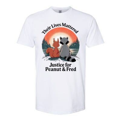 Justice For Peanut The Squirrel Justice For Fred The Raccoon Softstyle CVC T-Shirt