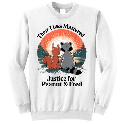 Justice For Peanut The Squirrel Justice For Fred The Raccoon Sweatshirt