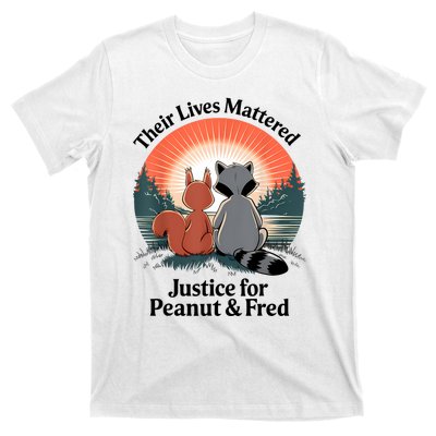 Justice For Peanut The Squirrel Justice For Fred The Raccoon T-Shirt