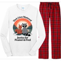 Justice For Peanut The Squirrel Justice For Fred The Raccoon Long Sleeve Pajama Set