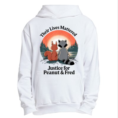 Justice For Peanut The Squirrel Justice For Fred The Raccoon Urban Pullover Hoodie