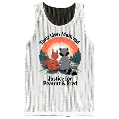 Justice For Peanut The Squirrel Justice For Fred The Raccoon Mesh Reversible Basketball Jersey Tank