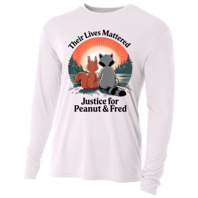 Justice For Peanut The Squirrel Justice For Fred The Raccoon Cooling Performance Long Sleeve Crew