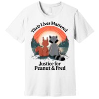 Justice For Peanut The Squirrel Justice For Fred The Raccoon Premium T-Shirt