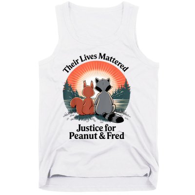 Justice For Peanut The Squirrel Justice For Fred The Raccoon Tank Top