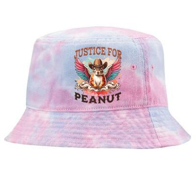 Justice For Peanut The Squirrel Peanut Squirrel Tie-Dyed Bucket Hat