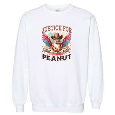 Justice For Peanut The Squirrel Peanut Squirrel Garment-Dyed Sweatshirt