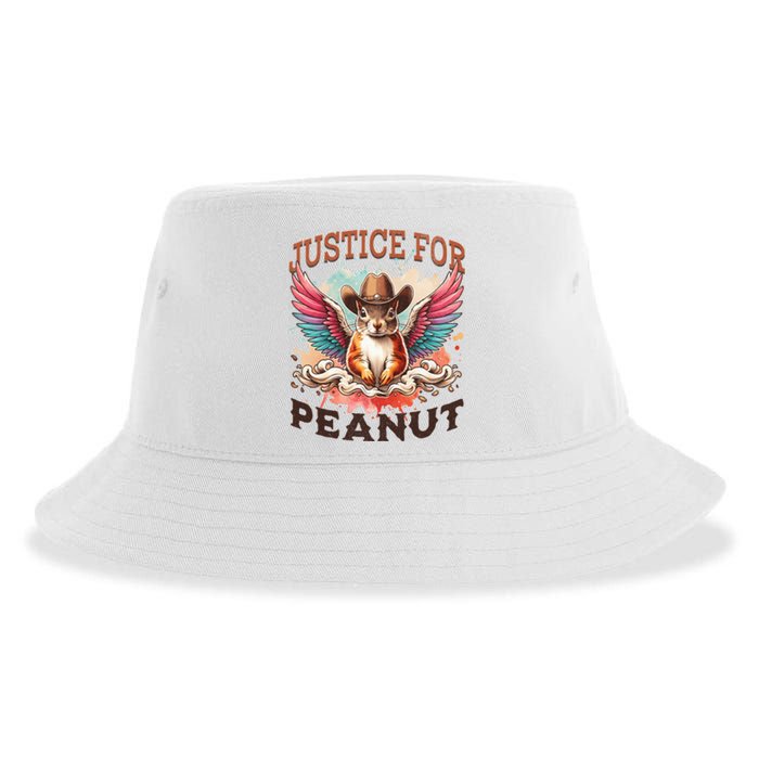 Justice For Peanut The Squirrel Peanut Squirrel Sustainable Bucket Hat