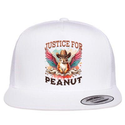 Justice For Peanut The Squirrel Peanut Squirrel Flat Bill Trucker Hat