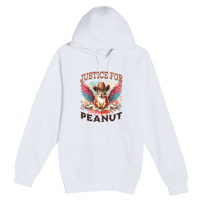 Justice For Peanut The Squirrel Peanut Squirrel Premium Pullover Hoodie