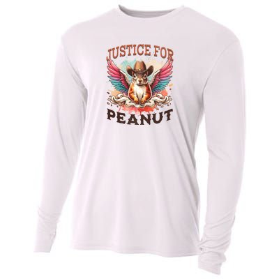 Justice For Peanut The Squirrel Peanut Squirrel Cooling Performance Long Sleeve Crew