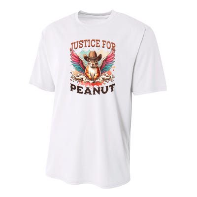 Justice For Peanut The Squirrel Peanut Squirrel Performance Sprint T-Shirt